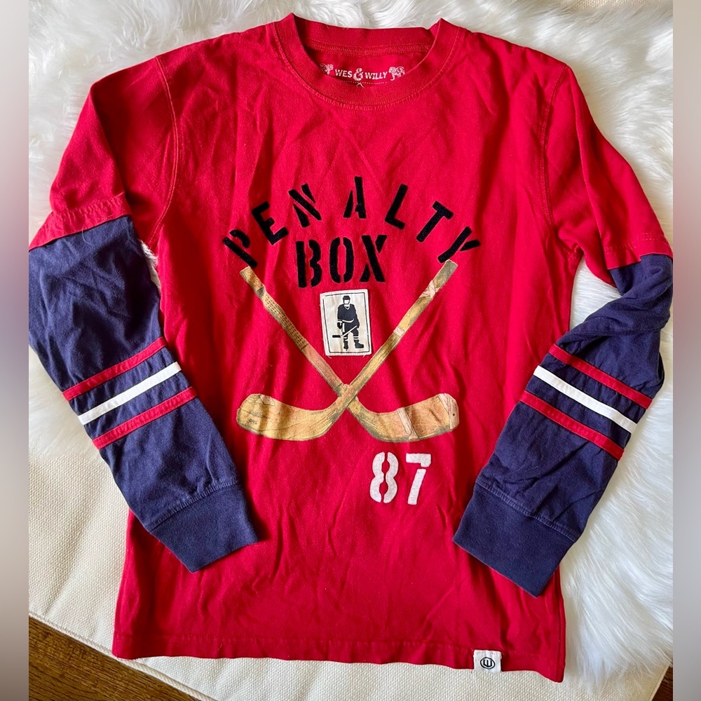 Wes and Willy long sleeved graphic tee